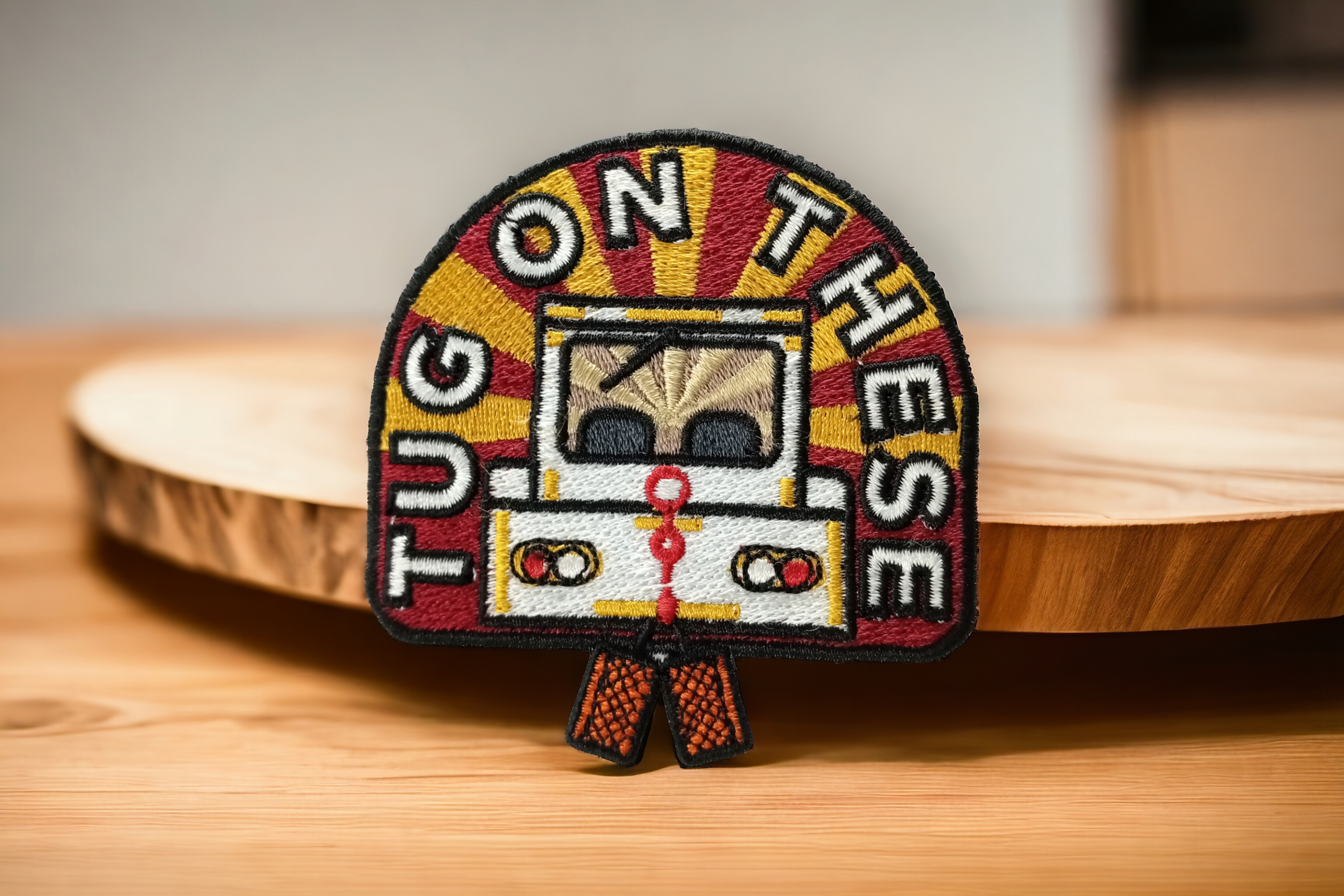 Tug on these - Velcro Patch